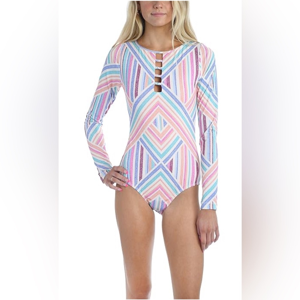 Hobie ladies UPF 50  Zipper back rashguard